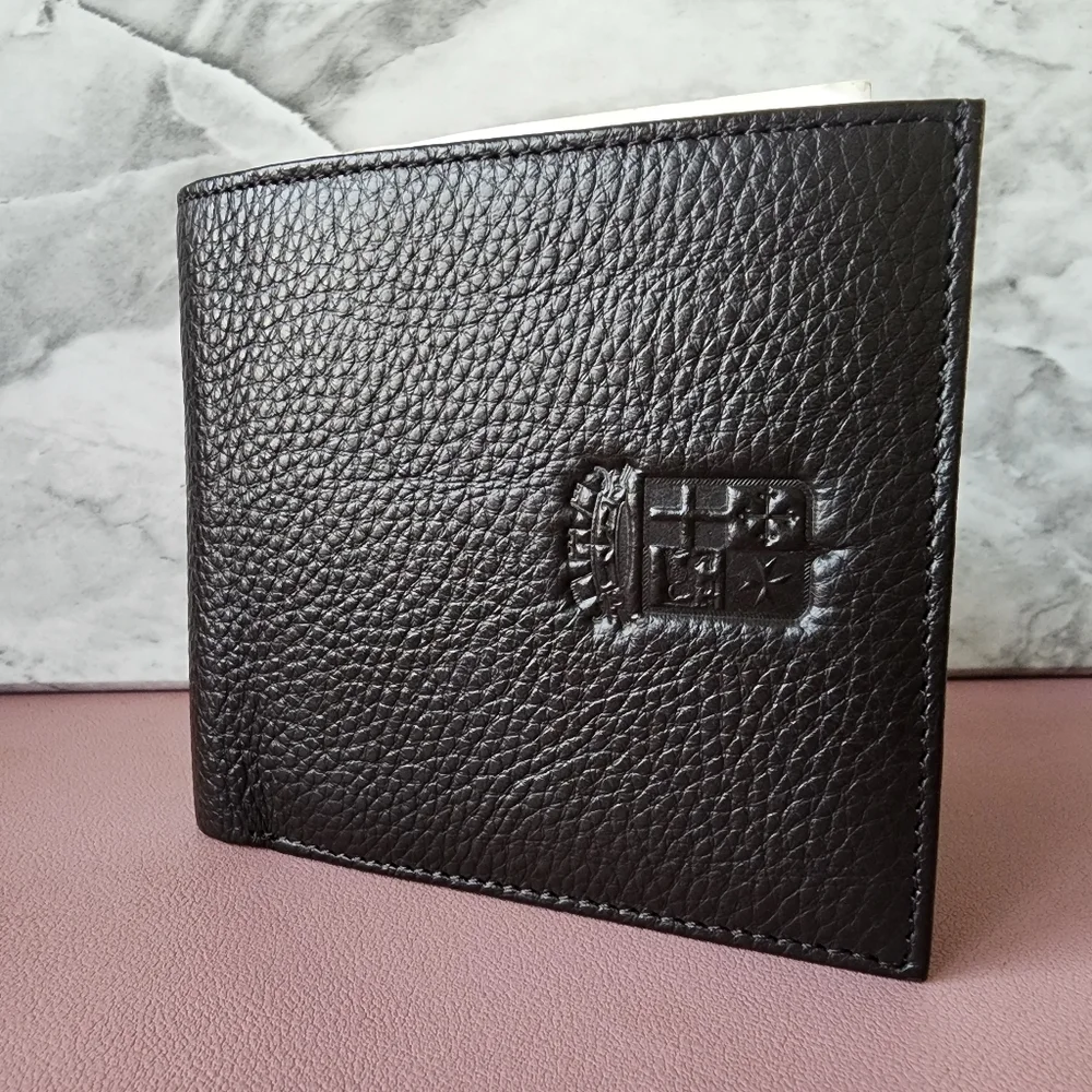 Marina Militare Italuan 100% REAL LEATHER Men's Wallet - Dark Brown